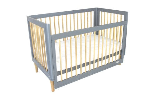 Riya Cot - (Grey/Beech)