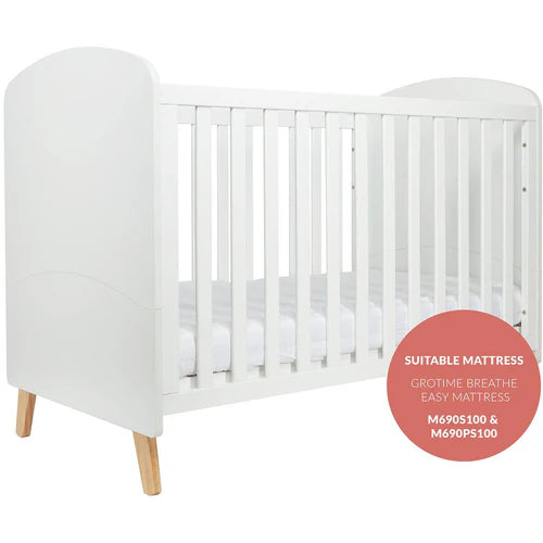 Crescent Cot - White