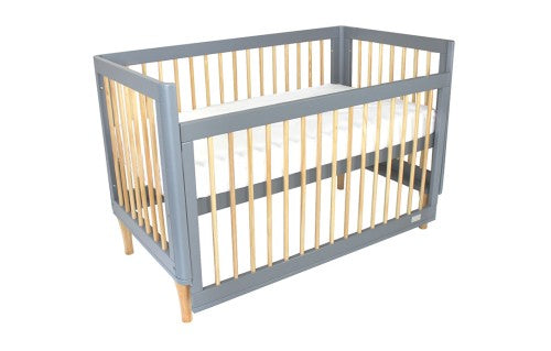 Riya Cot - (Grey/Beech)