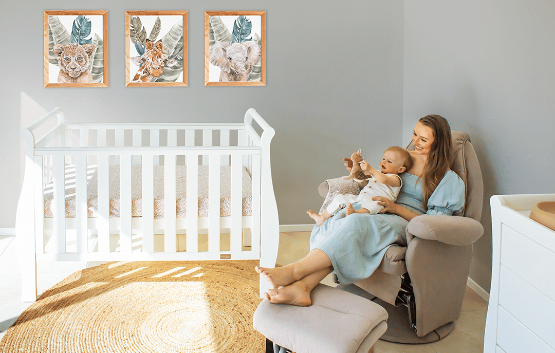 Georgia Sleigh Cot Luxx