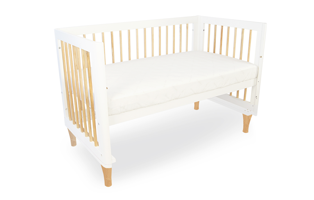 Riya Cot - (Grey/Beech)