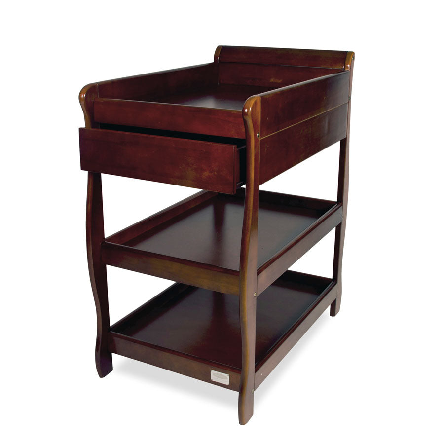 Sleigh Change Table With Drawer