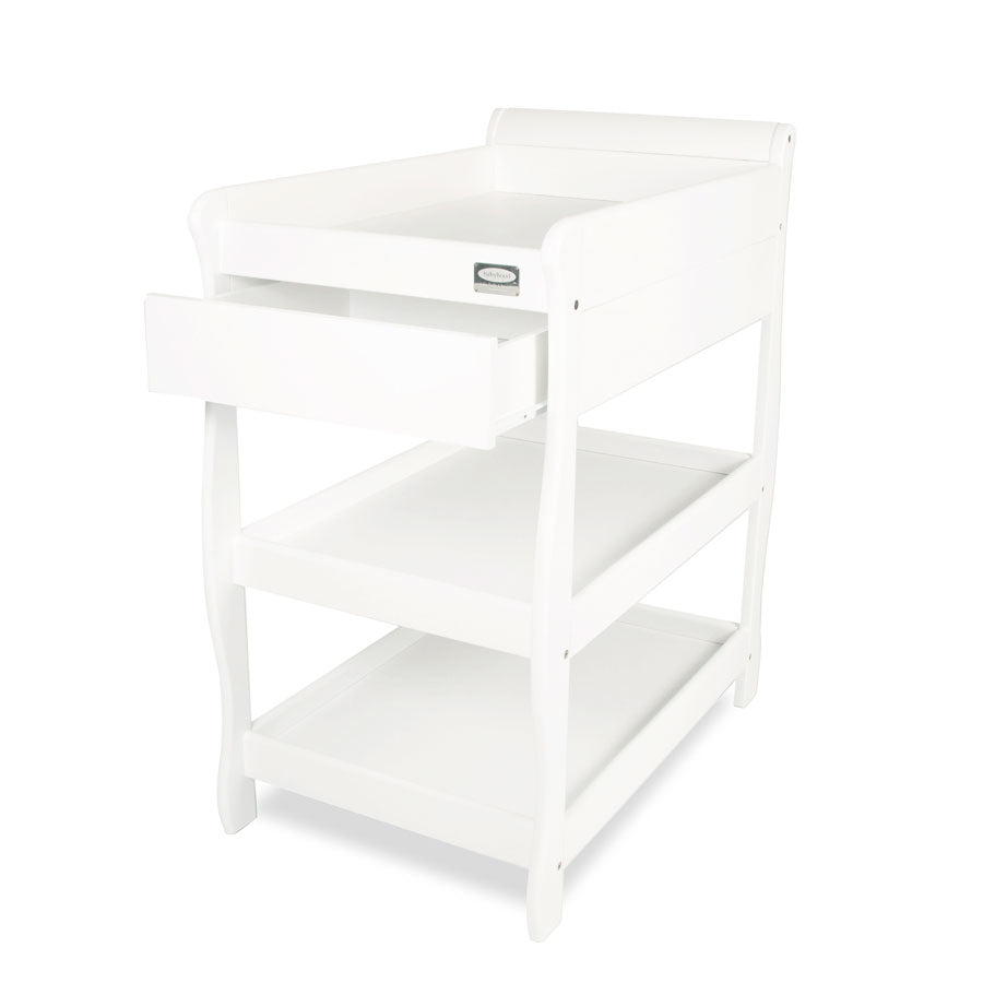 Sleigh Change Table With Drawer