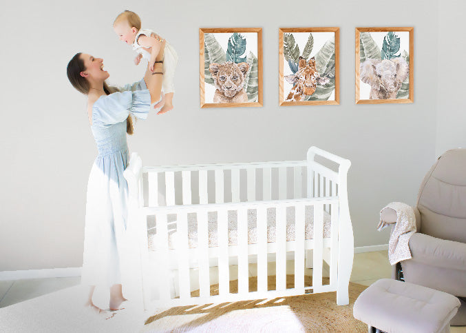 Georgia Sleigh Cot Luxx