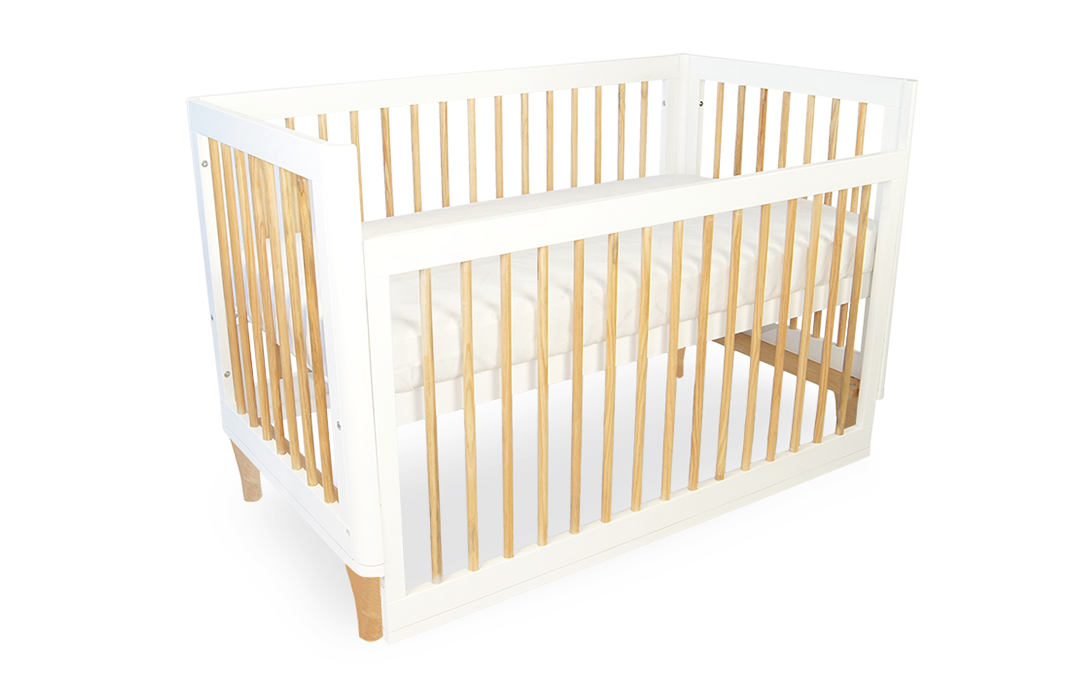 Riya Cot - (Grey/Beech)