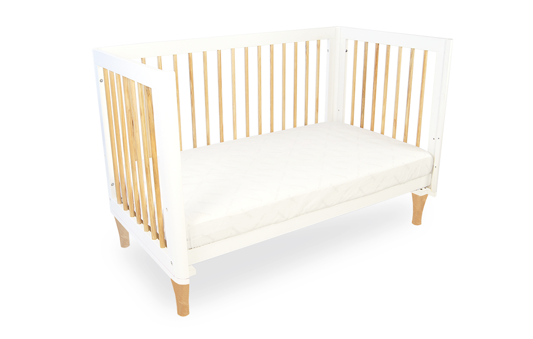 Riya Cot - (Grey/Beech)