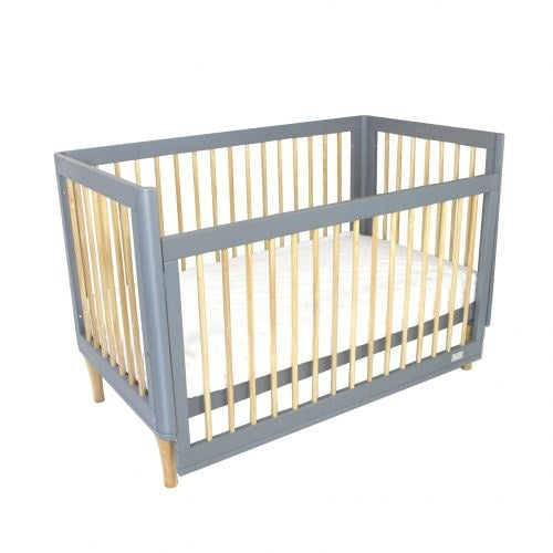 Riya Cot - (Grey/Beech)