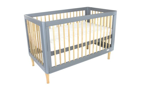 Riya Cot - (Grey/Beech)