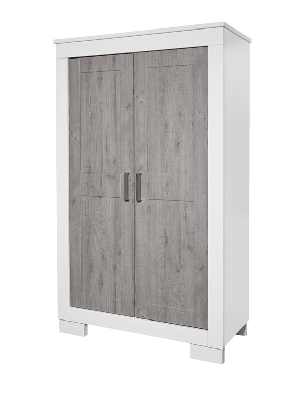 Lucca Wardrobe - White & Ash