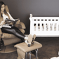 Sandton Sleigh Cradle, Bassinet and Rocking Seat